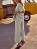 Women's Two Piece Travel Lounge Set Short Sleeve Knit Pullover and Wide Leg Pants Tracksuit