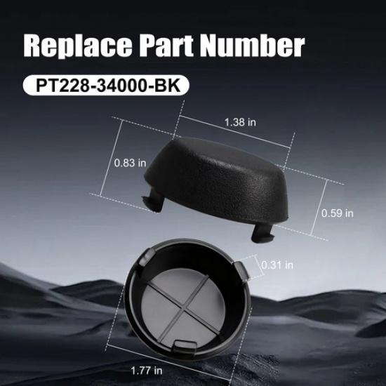 LH + RH Rear Bumper Dome Bolt Cover Caps for 2005-2015 Toyota Tacoma