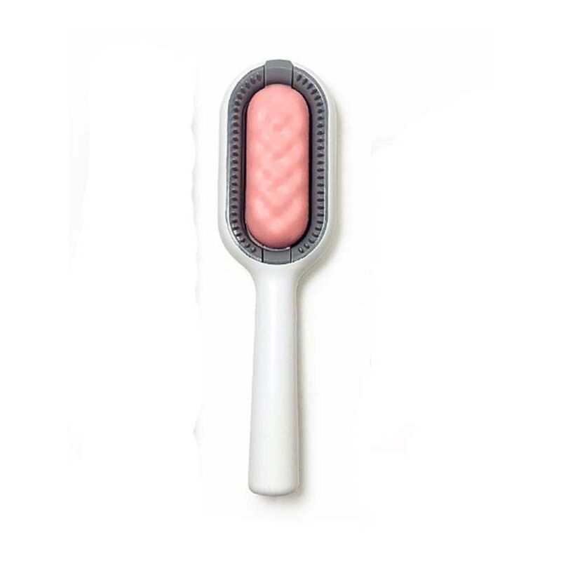 

Dog Cat Pet Grooming Comb Brush Tool Removes Loose Floating Undercoat Hair Knots рожевий