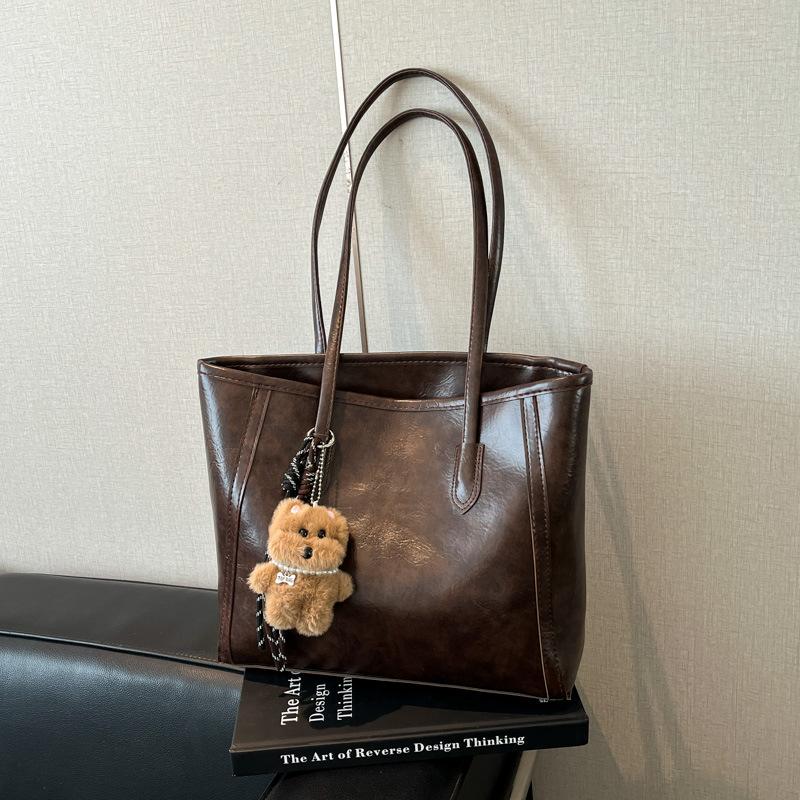 Tote Bag Women's Large-capacity Commuter Shoulder Bag Winter Fashion Trend Simple Handbag