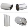 1 Pair of Car Exhaust Tail Pipes Muffler Tips Replacement 67mm