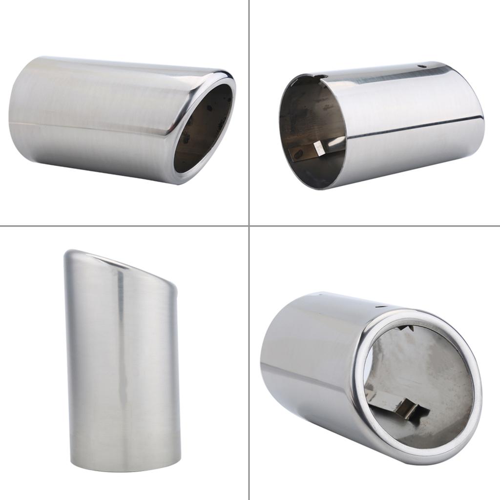 1 Pair of Car Exhaust Tail Pipes Muffler Tips Replacement 67mm