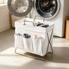 Storage Basket Foldable Dirty Laundry Basket Multipurpose Strong Load-Bearing Organizer for Clothes Groceries Snacks