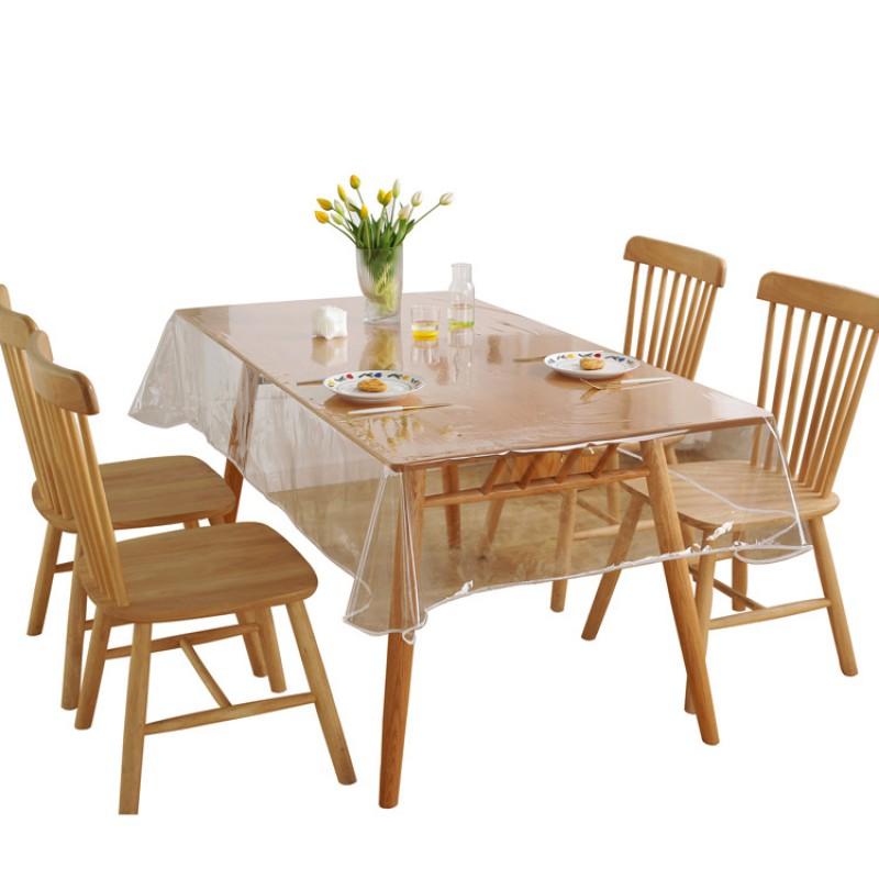0.13mm Clear PVC Tablecloth Waterproof Oilproof Anti-Slip Coffee Table TV Counter