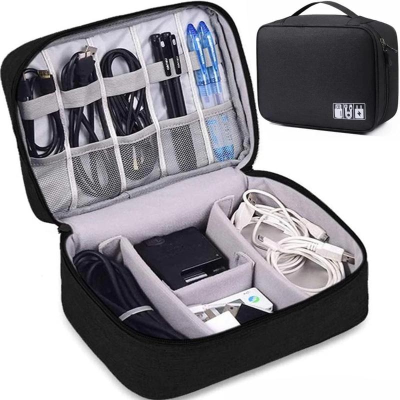 Multi Functional Digital Bag Waterproof Digital Electronic Organizer Portable USB Data Line Charger Plug Storage Bag Travel Cable Organizer Handbag