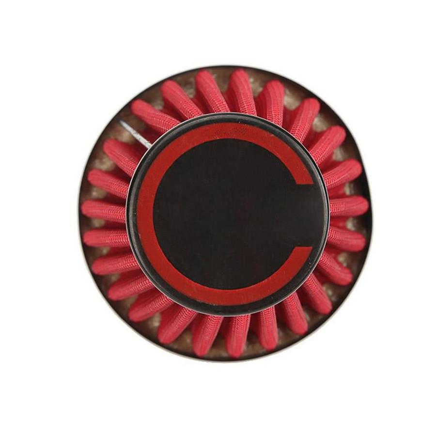 Red 48mm Air Intake Filter Pod 45° Bend Inlet For Motorcycle Scooter Dirt Bike
