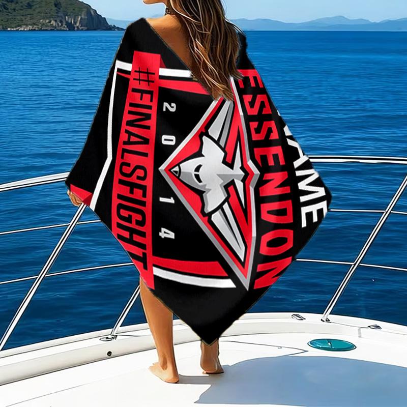 1pc Football20 Beach Towel with Custom Name, Beach/Swimming/Bath/Picnic/Camping Towel, Suitable for Seaside Beaches