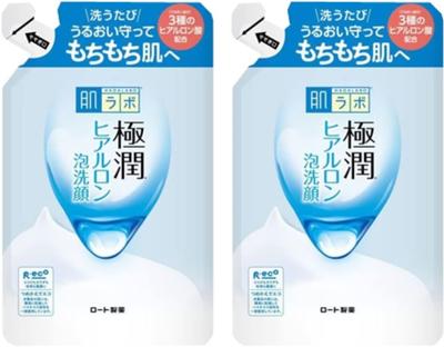 Hada Labo Gokujun Hyaluronic Foam Facial Cleanser 140mL X 2 Set (Refill)