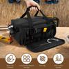 14Inch Multifunctional Tool Bag Thickened Large Capacity Waterproofed Wear-Resistant with Multi Pocket for Repairmen Electrician