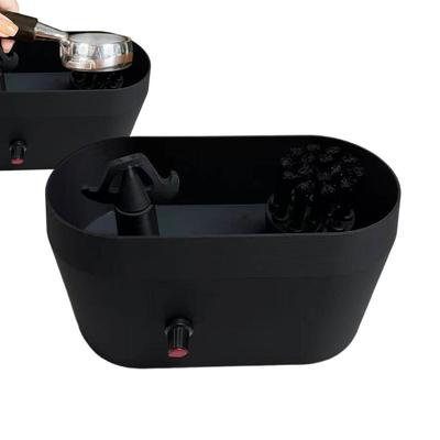 Espresso Machine Clean Set Automatic Portafilter Cleaner Scrubbing Workbench With Brush For 51/53/58mm Systems Home Kitchen