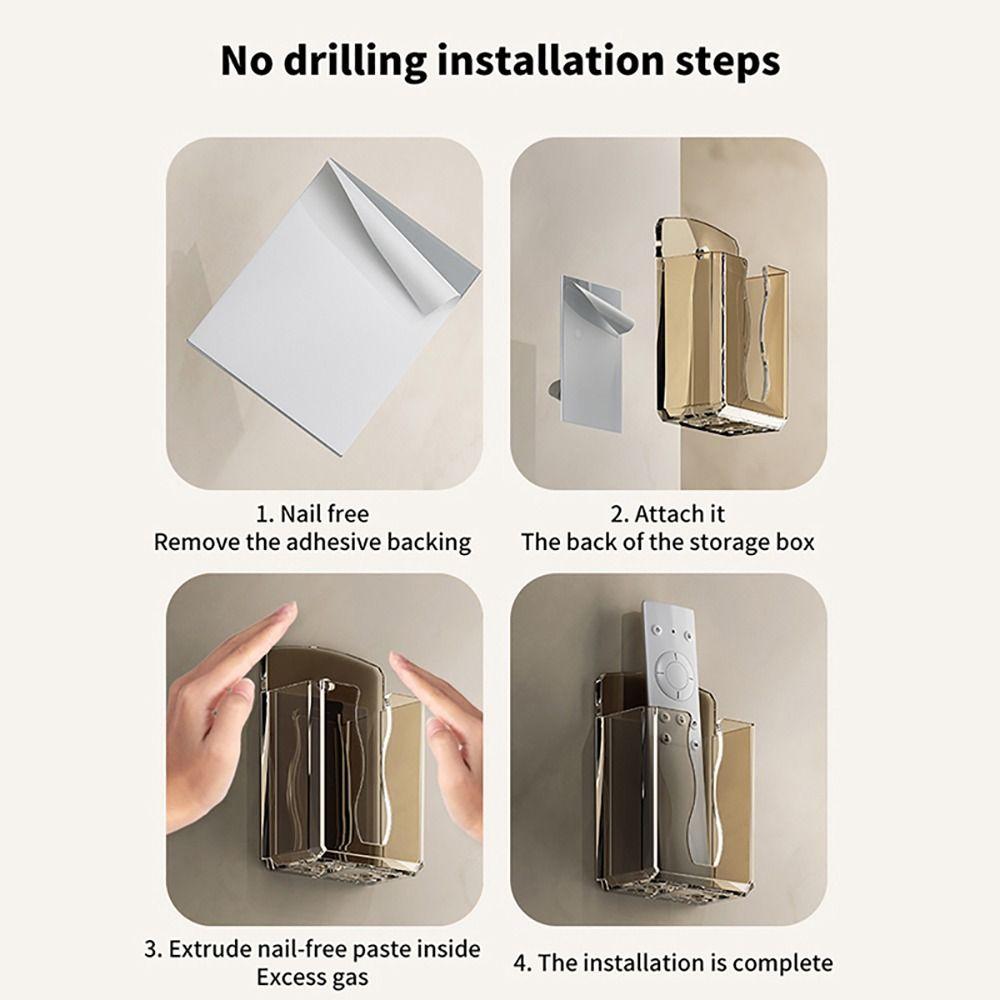 1Pcs Hanging Stand Remote Controller Holder Wall Mounted Phone Charging Bracket