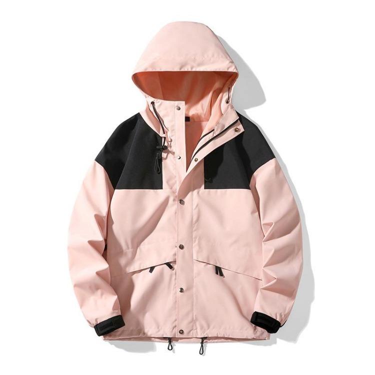 Autumn Trendy Outdoor Thin Jacket Removable Hood Waterproof Windproof Brand Popular Single Jacket XS