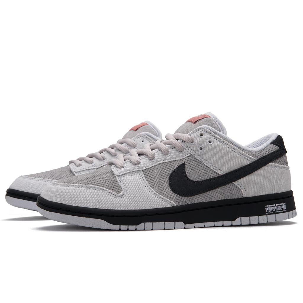 Nike Dunk Abrasion Resistant Abrasion Resistant Low Top Skateboard Shoes Unisex Black Gray HJ4329-001(Team734-)