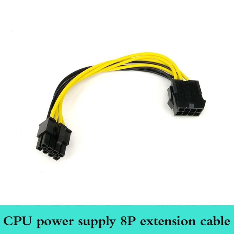 Adapter Pci-E Cpu Eps 8 Pin To Dual 8P Power Splitter Graphics Card For Mining Farm Video Card Gpu For Riser Extension Cable Sleeved Cable