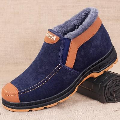 Mode Herren Baumwollschuhe Winter Modeschuhe Herren Schneestiefel Plüsch Verdickt Bequem und Warm Laufschuhe Stiefel Herren2024
