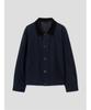 Shift.G Brushed Cotton Trucker Jacket Navy