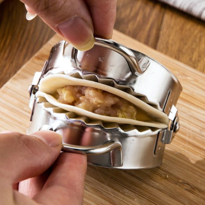 Eco-Friendly Tools Stainless Steel Dumpling Maker Wraper Dough Cutter US