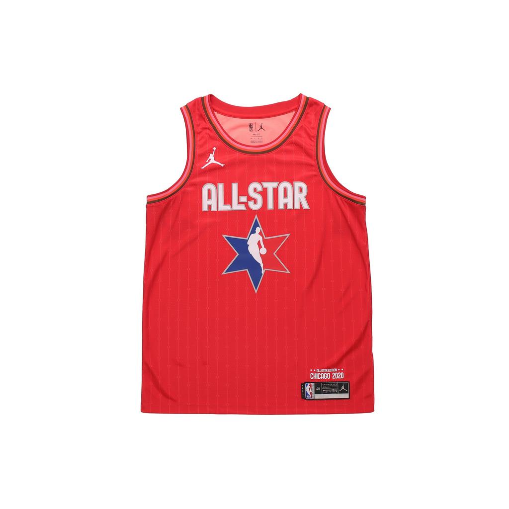 Jordan NBA All-Star Edition Swingman Jersey - Russell Westbrook 2020 All-Star Game Performance Basketball Vest Men Tops Red CJ1063-661