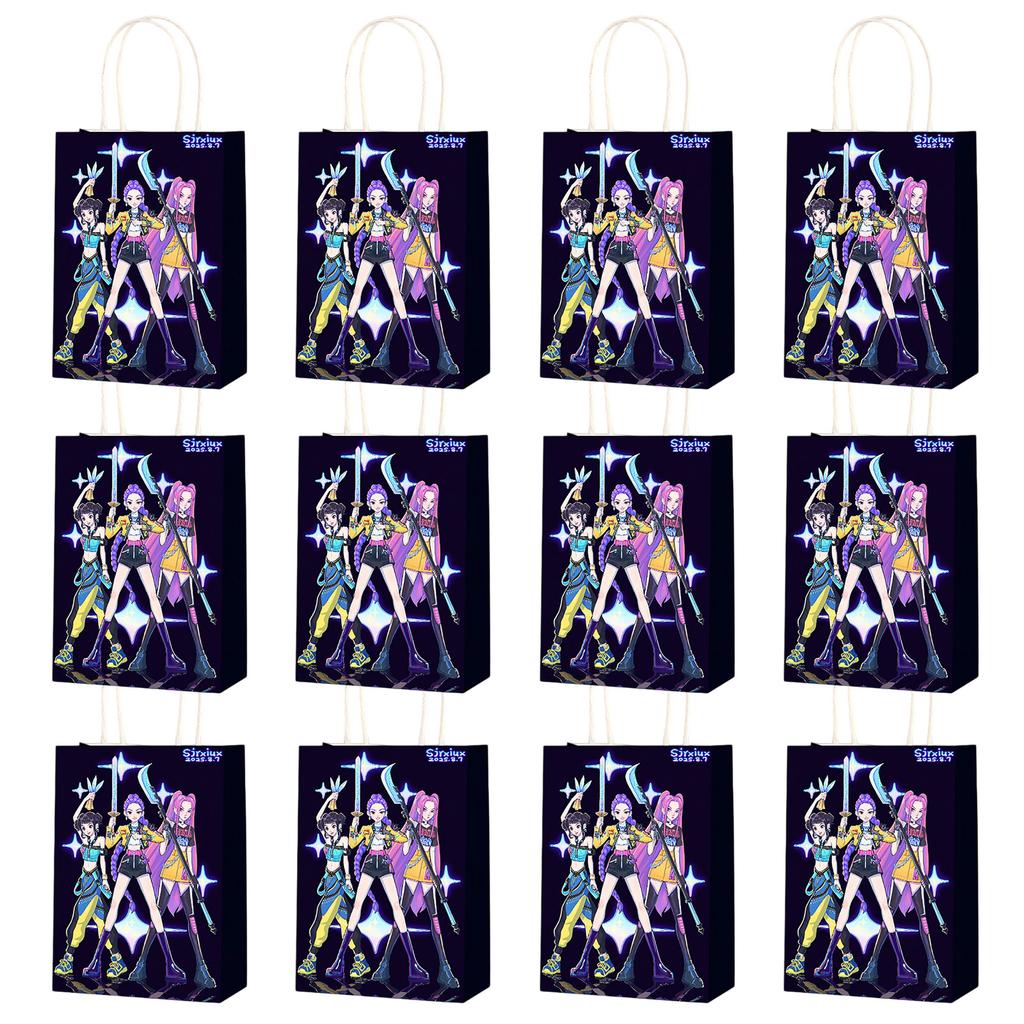 Party Gift Bags Party Supplies Cartoon Candy Bags, Tote Bags, Gift Bags For Kids Paper Packs Adults Birthday Party Decora