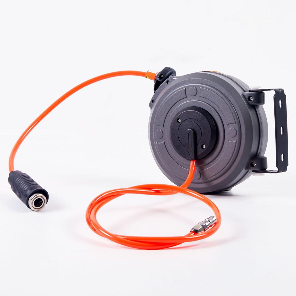 6mm Automatic Retractable Hose Reel Car Wash Garden Irrigation Water Tube Holder Wall Mount High Pressure Waterpipes