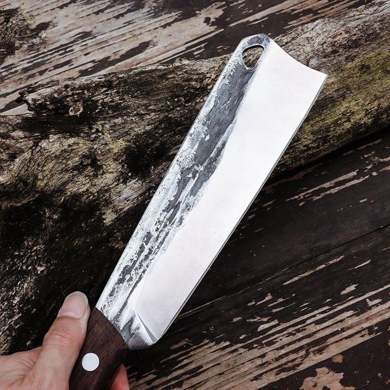 Hand-Forged Manganese Steel Outdoor Sickle: Perfect for Splitting and Chopping Wood