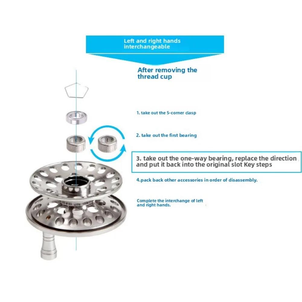 BLA40-50-60 Series CNC Aluminum Front Drag Reel, Ice & Fly Fishing Tackle for Precision Casting, Fishing Tools