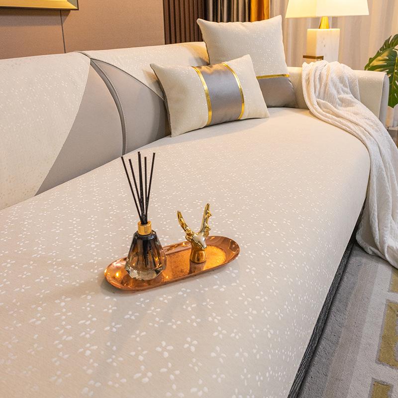 Nordic Entry Lux Style Sofa Cushion Four Seasons Universal Non-Slip Modern Simple Cushion Sofa Cover Slipcover All-Inclusive Cover Cloth