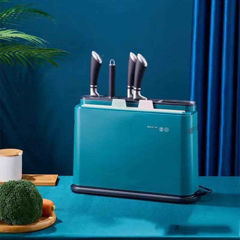 Knife Steriliser 1PC Smart Chopsticks Knife Drying Disinfecting Shelf All-in-One Home Kitchen UV Sterilising Knife Holder