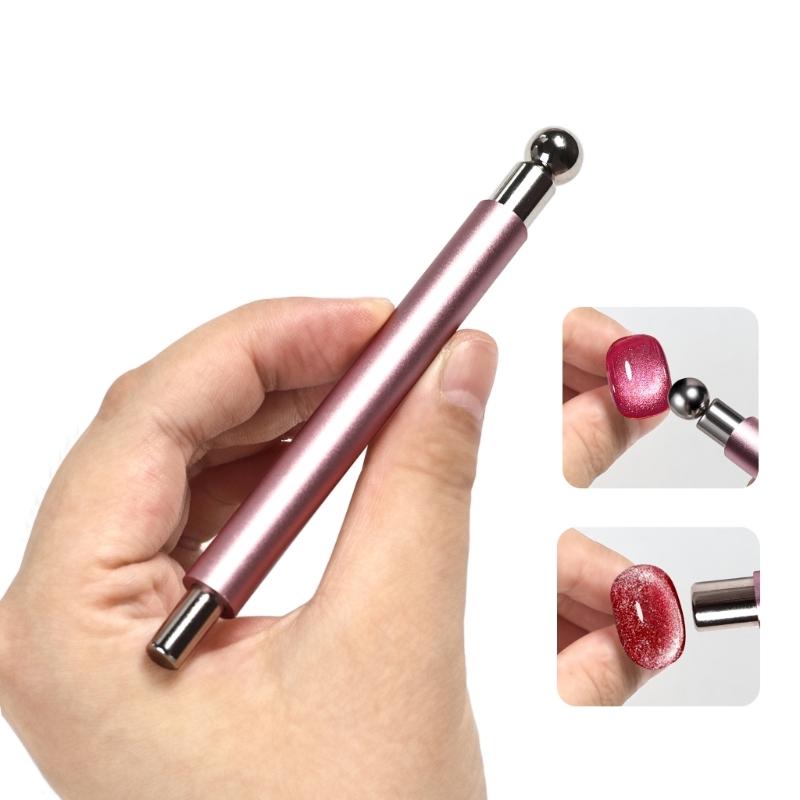 2-in-1 Magnetische Nägel Design-Stab Stabile Aluminiumkonstruktion Schnelle Textur Kompakt Für Kreativität Unterwegs