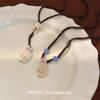 Cute Cartoon Cat Pendant Necklace Woven High-end Personality Necklace