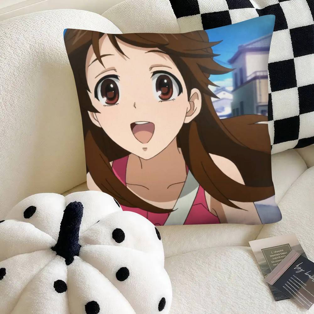 Anime Glasslip Pillow Case Fashion Square Pillowcase Bedroom Sofa Room Ins Decoration Leisure