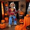 Skeletons For Halloween Halloween Banjo Playing Skeletons Poseable Joints Decor With Glowing Eyes Music For Holiday Garden