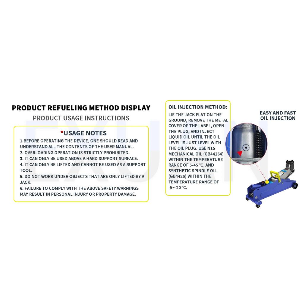 2.5T/3T Horizontal Hydraulic Hydraulic Jack Hydraulic Lifting Jack Car Jack 4S Shop Hydraulic Jack Repair And Tire Replacement