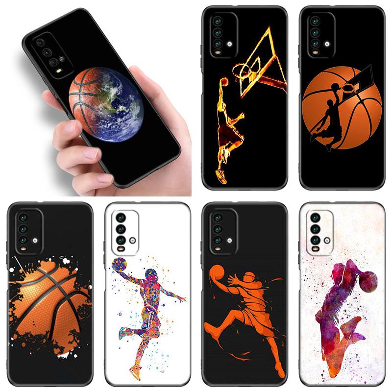 

Basketball Court Phone Case For Xiaomi Redmi Note 5 6 9T K20 K40 K50 Pro 7A 8A 9A 9C 9i 10A 10C A1 S2 Soft TPU Black Cover Redmi 7