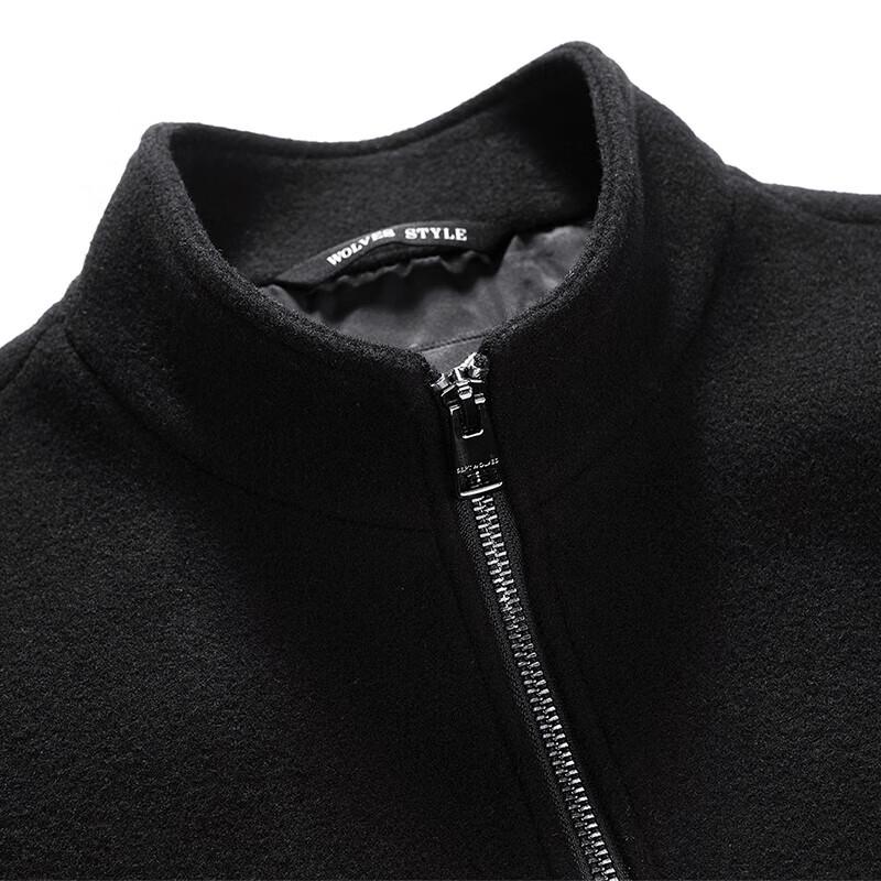 Septwolves Men's Wool Blend Winter Jacket