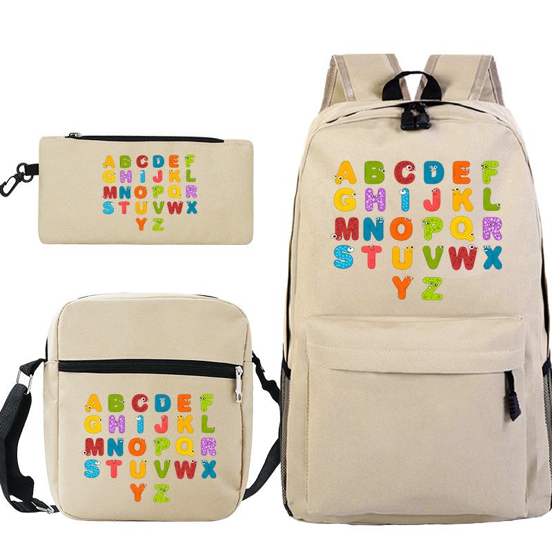 Game Alphabet Lore Alphabet Legend School Bag Backpack Shoulder Bag Pencil Case