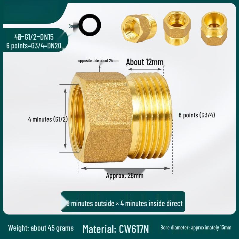 Washing Machine Inlet Pipe Thread Adapter