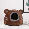 Detachable Winter Cat Bed Cute Cat Ears Tent Cozy Cave New Puppy House  Pet Supplies