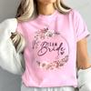 Bridal Graphic T Shirt for Women T Shirt Bride Team Tshirt Bride To Be Fashion T Shirt Women Bachelorette Party TShirt Tops T01