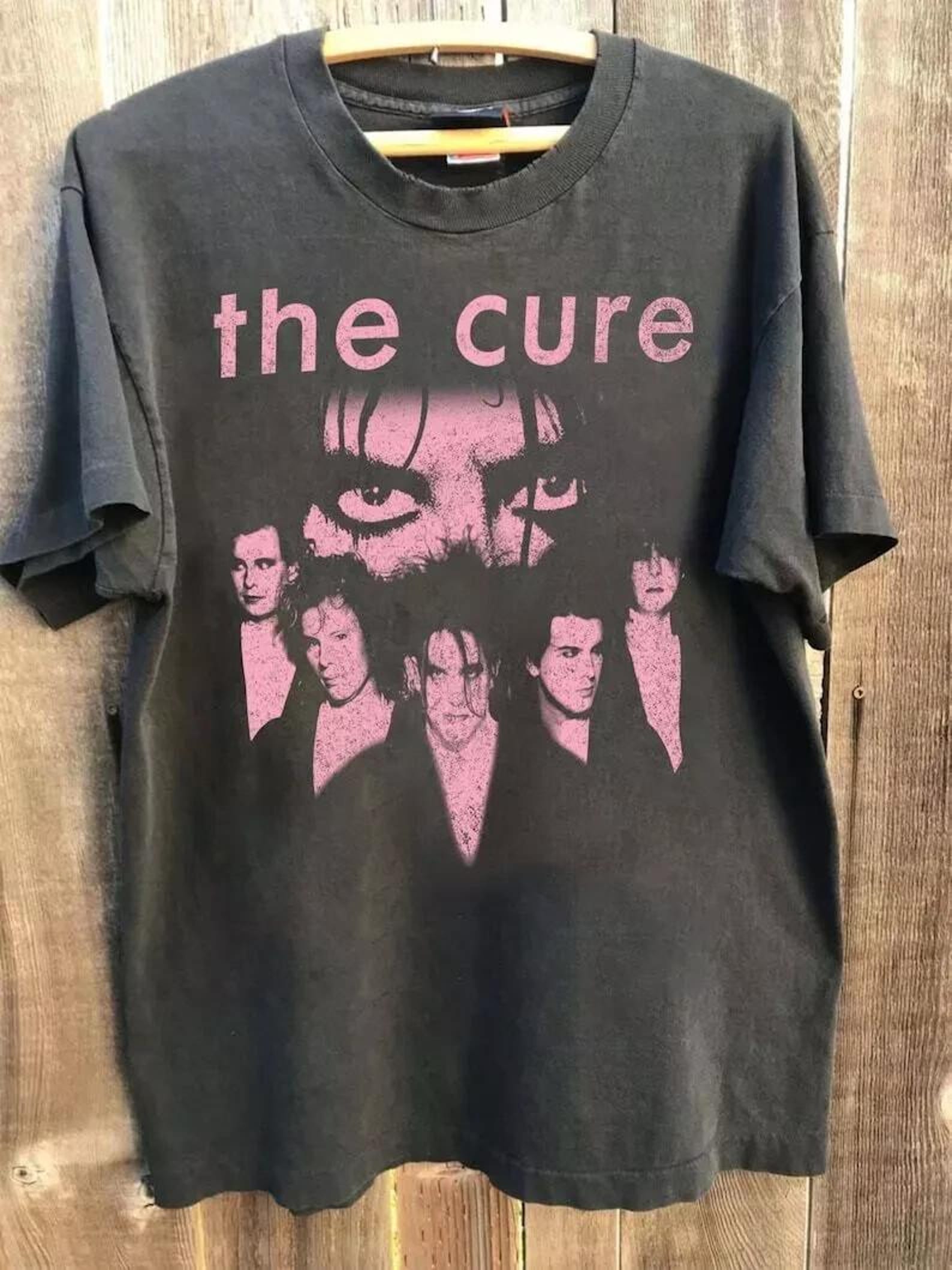 Vintage The Cure Band 90s Tshirt, The Cure Band Unisex T shirt Charcoal S