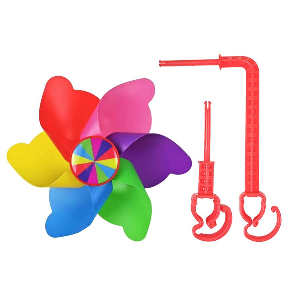 Bike Handlebar Pinwheel Easy to Install Colorful Decoration Bike Accessory for Kids Pushchair Bicycle Scooter Tricycle Windmill
