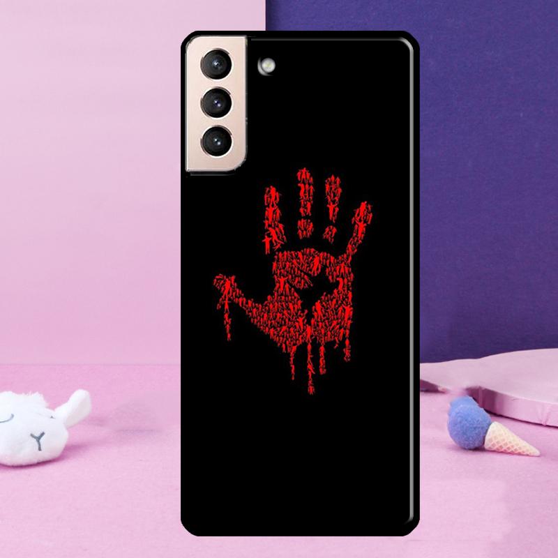 Bloody Hand Phone Case For Samsung Galaxy S25 Ultra S23 S20 S21 S22 S24 FE S9 S10 Plus S24 Ultra Cover