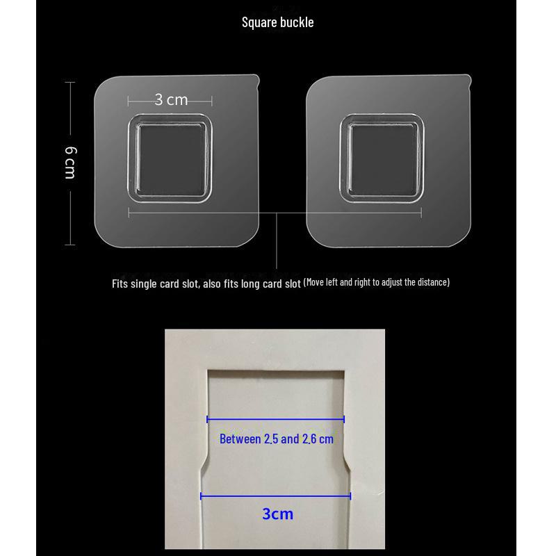 Transparent Adhesive Hook: Nail-Free, Strong Hold, Traceless, Snap-On Suction Hook