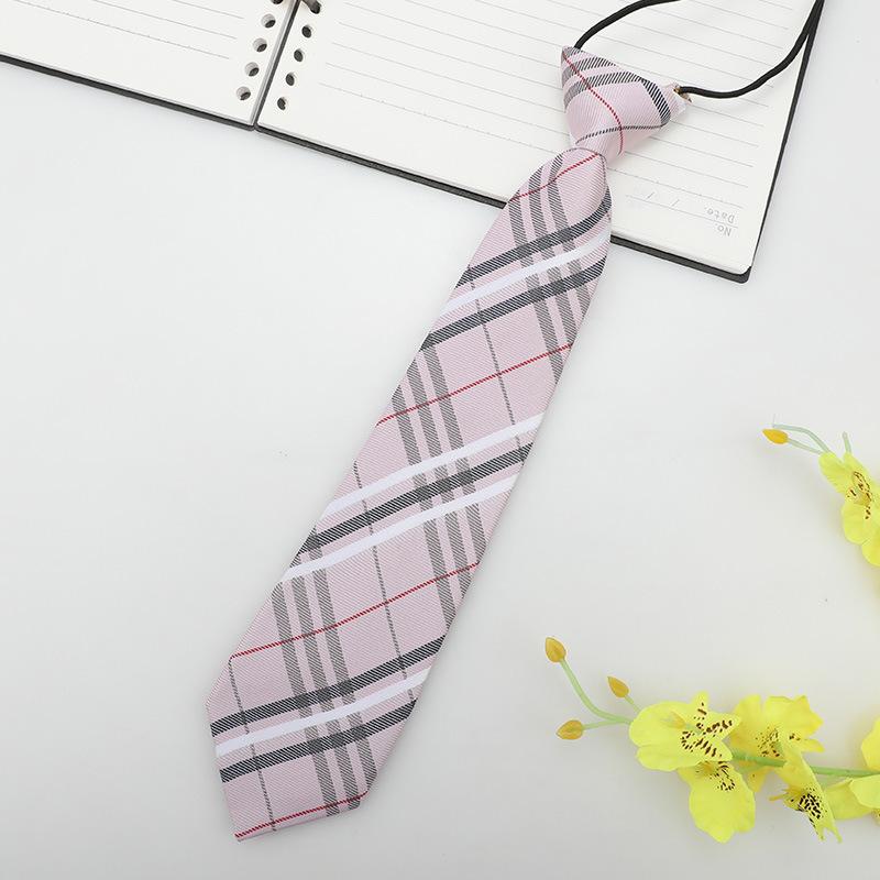 Japanese Plaid Black Bow Tie Collar Rope Women'S Necktie College Wind Streamer Jk Bow Shirt Ins Sailor Suit