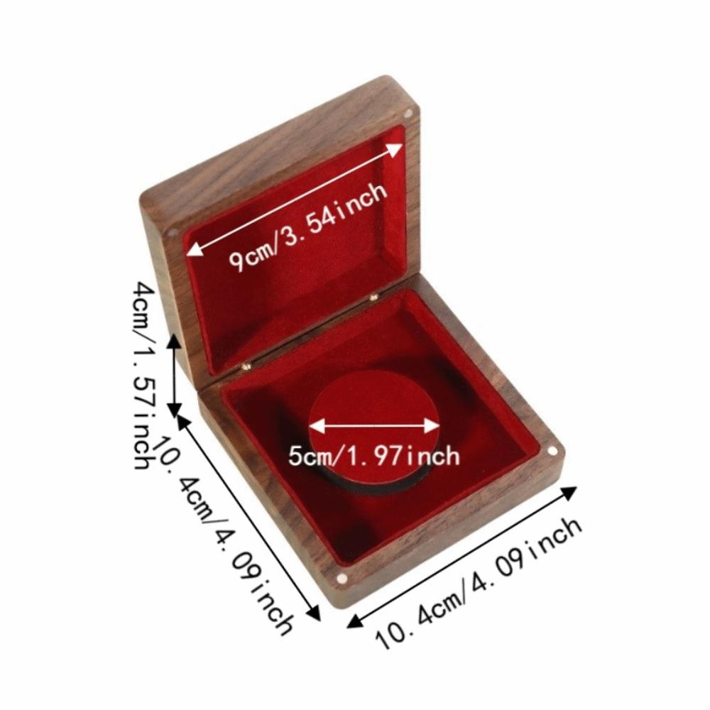 Square Walnut Wooden Bracelet Holder Luxury Jewelry Storage Case Hand Chain Box Gifts