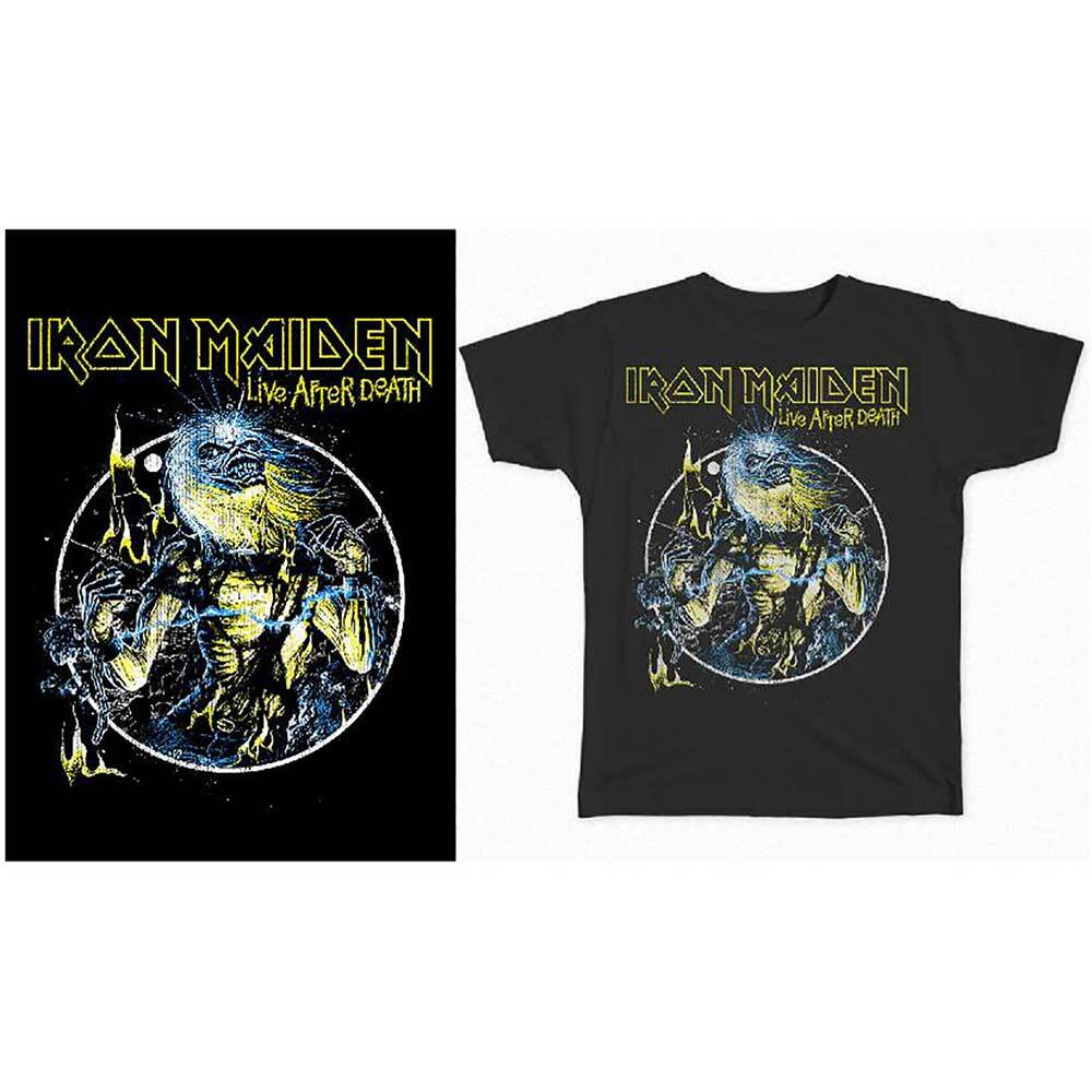 Iron Maiden  Live After Death  Black T shirt - NEW Unisex T-Shirt S