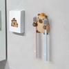 Toothbrush Wall Holder Capybara Toothbrush Hanger Adhesive Cute Aesthetic Wall Mounted Tooth Brush Hanger For Shower Mirror RV