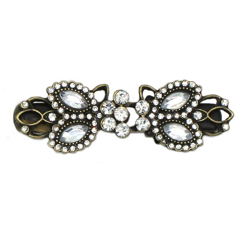 1PC Rhinestone Brooch for Cheongsam Fashion Rhinestone Collar Pin Elegant Modesty Clip Qipao Dress Clasp