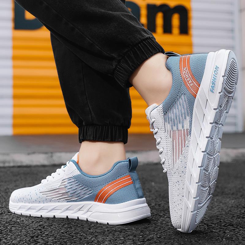 New Men's Sneakers Summer Mesh Casual Running Lace Up Soft Sole Tennis Men Breathable Fashion Sports Shoes Zapatillas Hombre