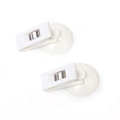 Confezione da 2 Clip Multifunzionali a Ventosa per Auto per Occhiali e Documenti